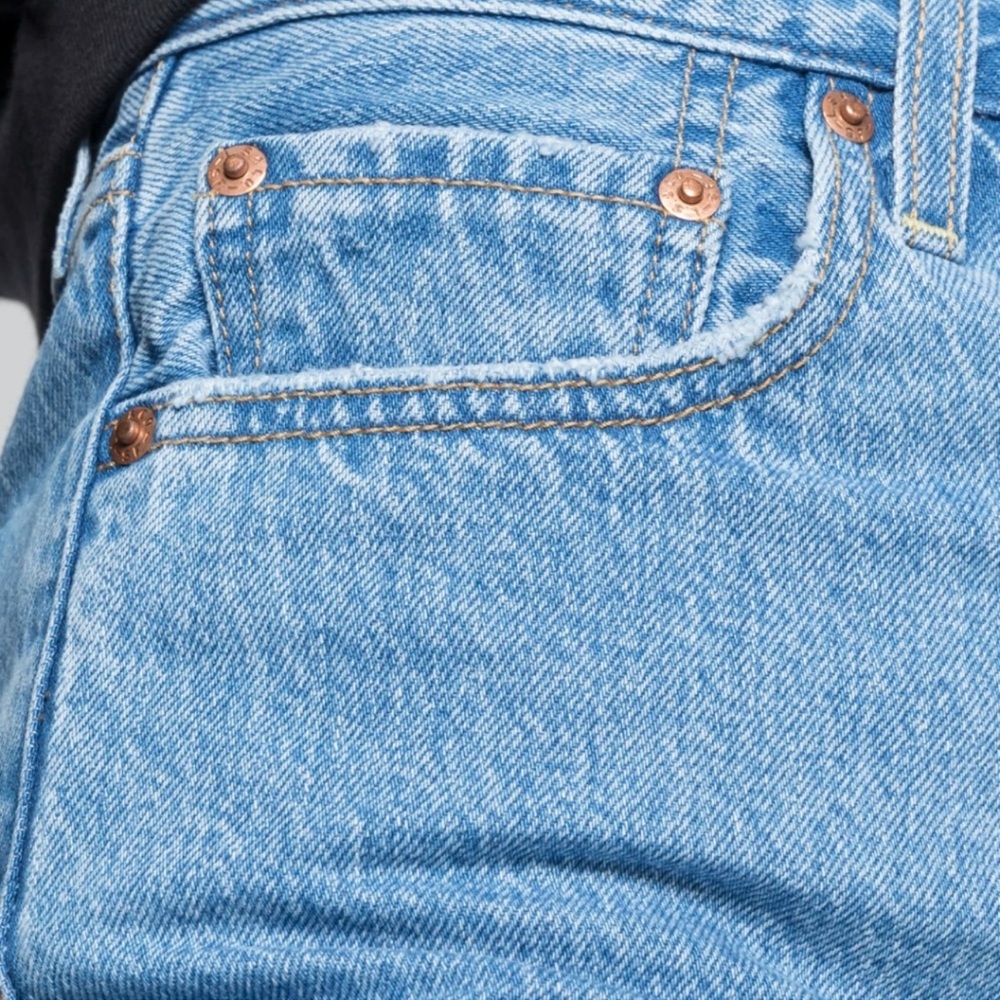 Levi's Women's Rib age Shorts Light Blue Size 27 NWT - Picture 4 of 12